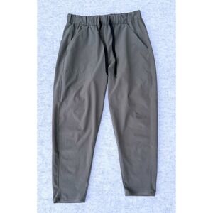 Under Armour Womens Loose Heat Gear Joggers Medium Olive Green Drawstring Pocket